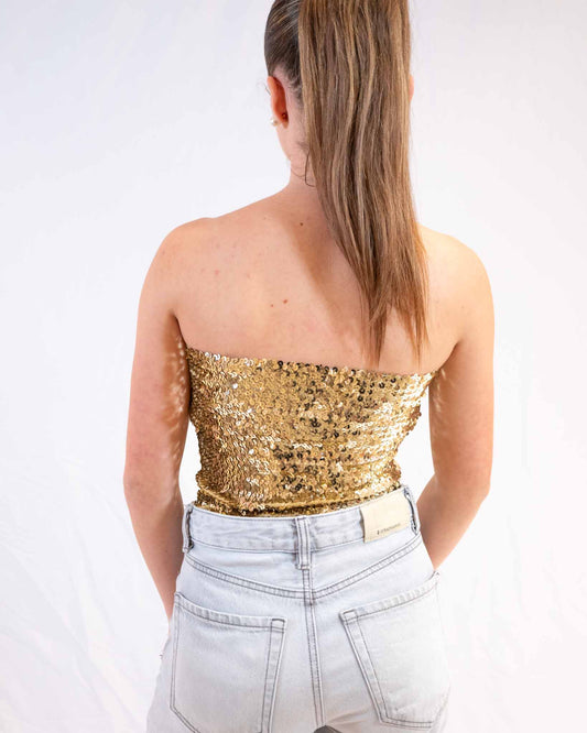 top à sequins OR