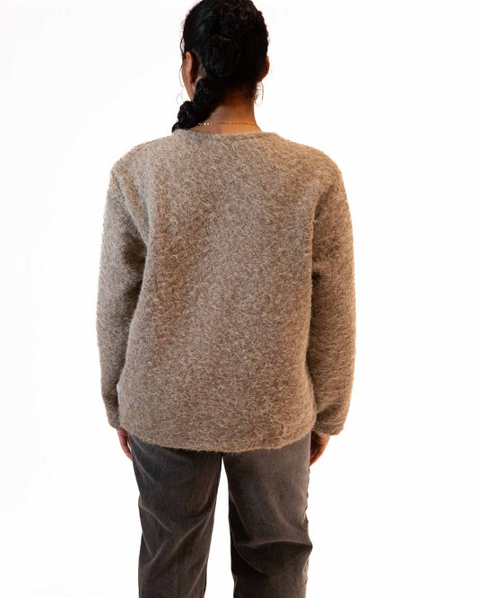 veste à nœud taupe