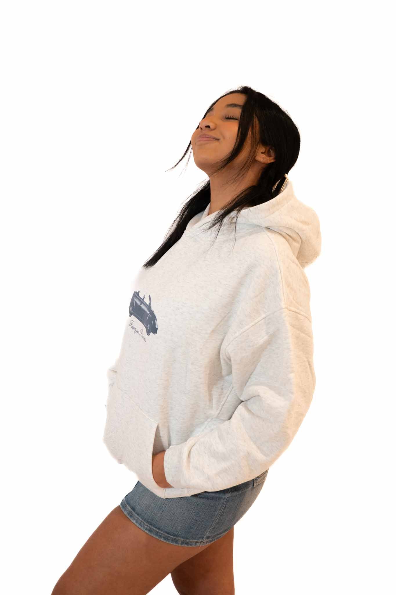 hoodie basique gris car