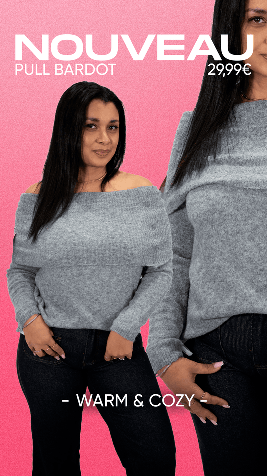 Pull bardot - Mode femme - SHEY Boutique Langon