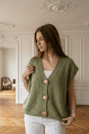 Pull léna vert - Mode femme - SHEY Boutique Langon