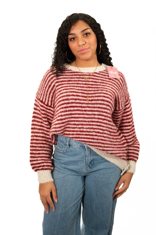 Pull manches longues à rayures - Mode femme - SHEY Boutique Langon