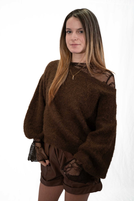 Short simili cuir marron - Mode femme - SHEY Boutique Langon